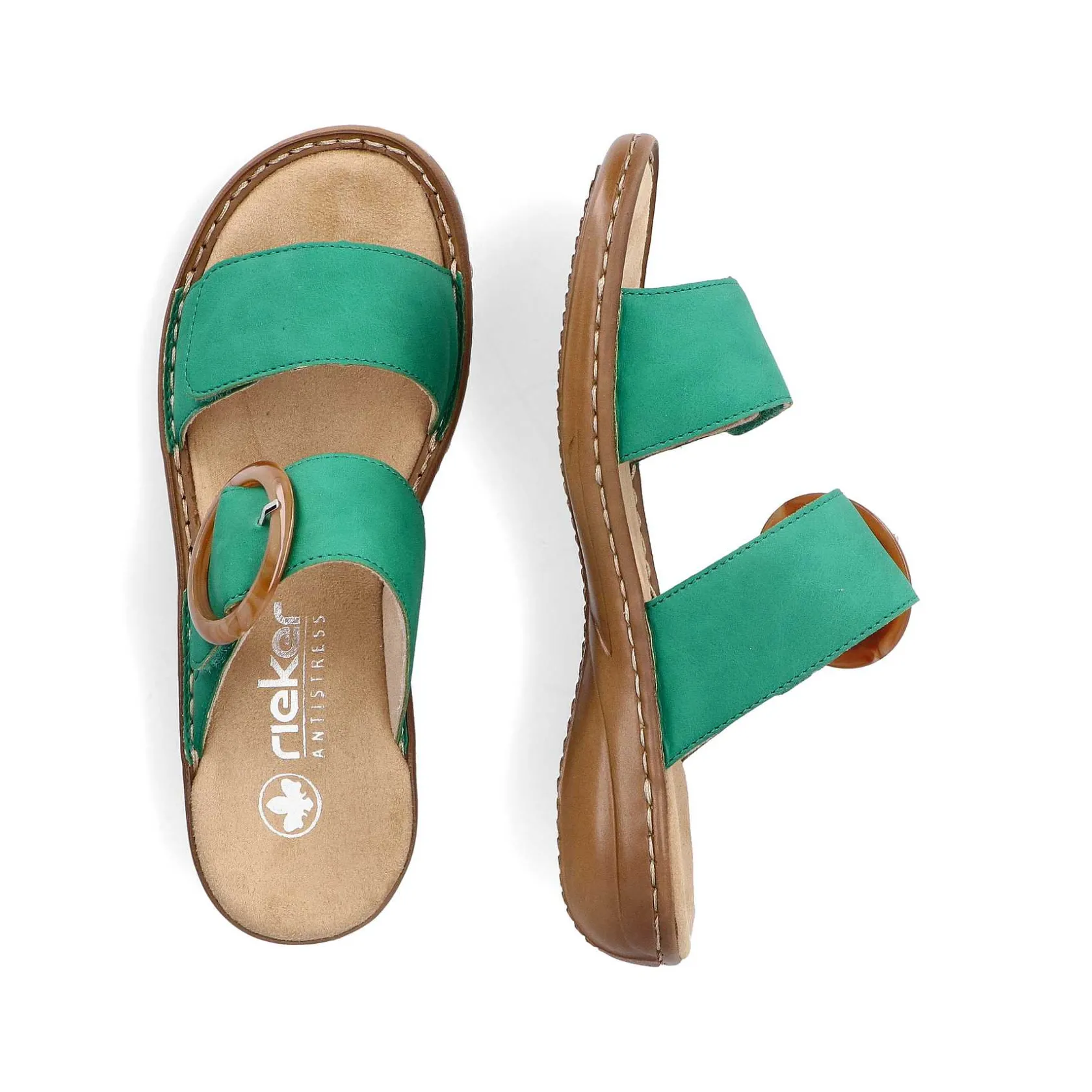 Rieker Colorful Styles-Women'S Mules Grass Green