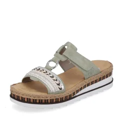 Rieker Mules & Slippers-Women'S Mules Green Gray