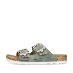 Rieker Mules & Slippers-Women'S Mules Khaki Green