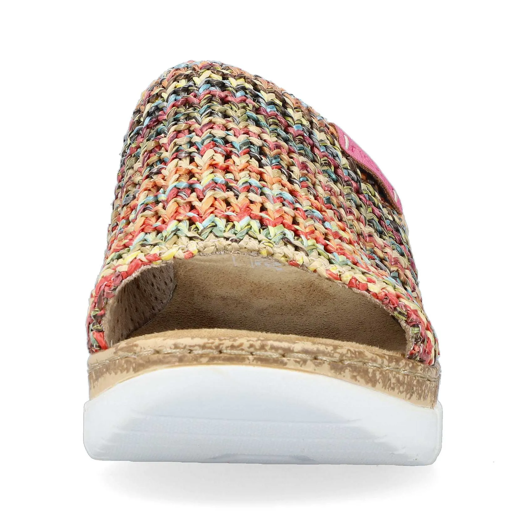 Rieker Summer Shoes-Women'S Mules Multi-Light Brown