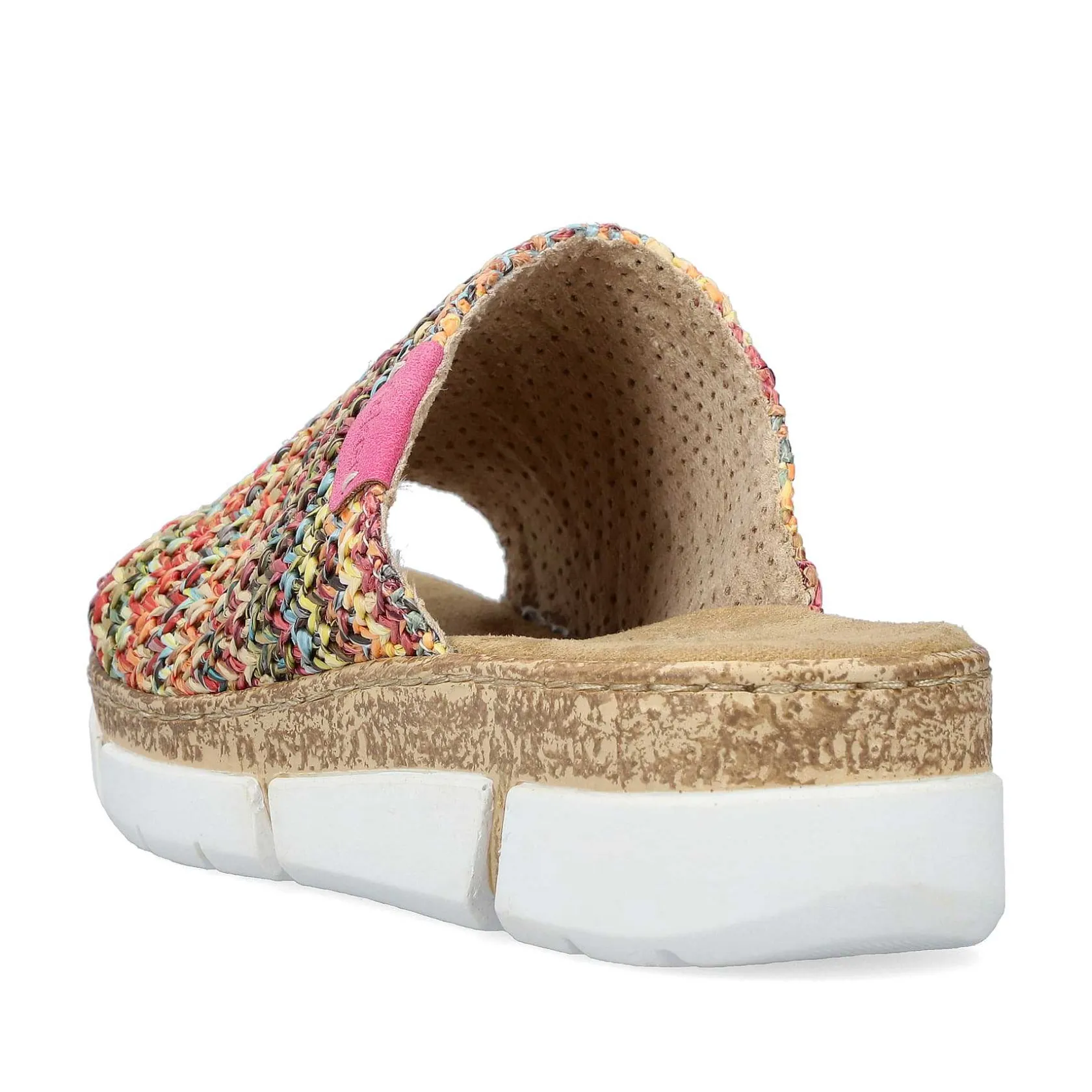 Rieker Summer Shoes-Women'S Mules Multi-Light Brown