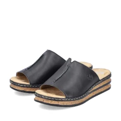 Rieker Summer Shoes-Women'S Mules Night Black