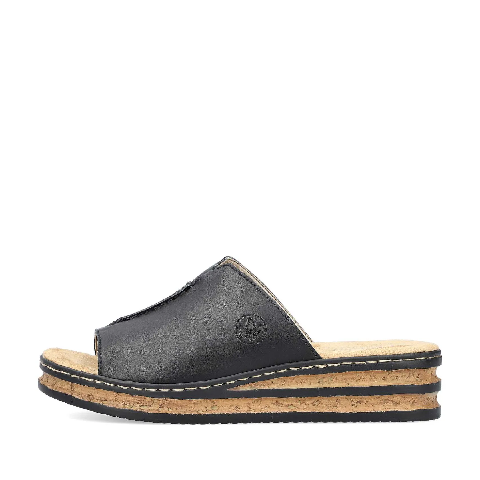 Rieker Summer Shoes-Women'S Mules Night Black