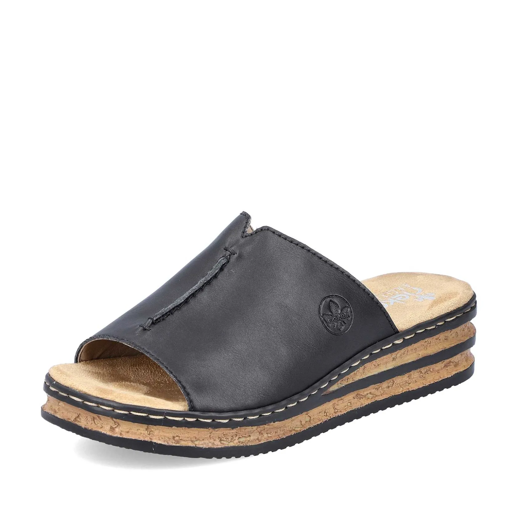 Rieker Summer Shoes-Women'S Mules Night Black