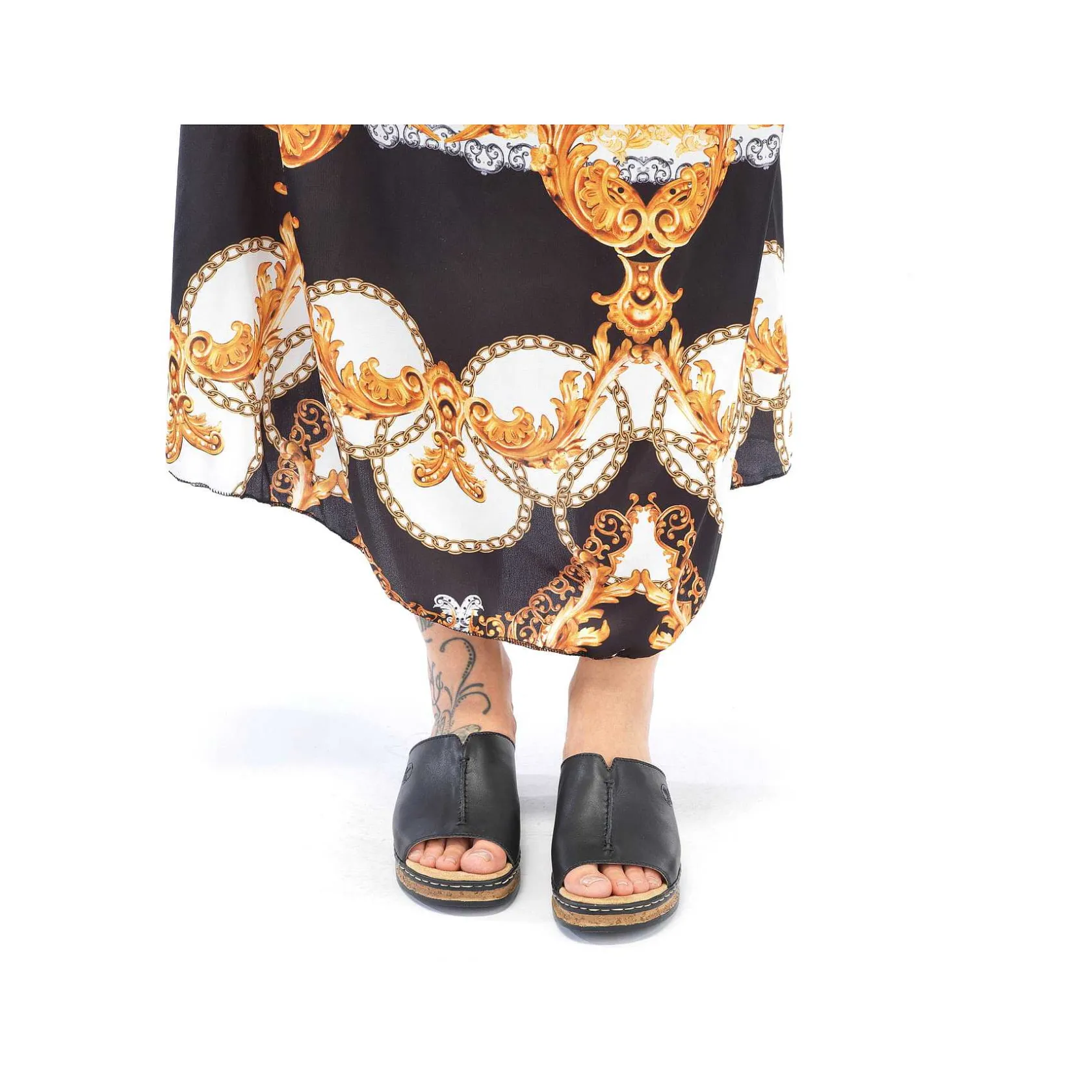 Rieker Summer Shoes-Women'S Mules Night Black