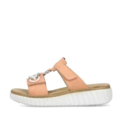 Rieker Colorful Styles-Women'S Mules Peach