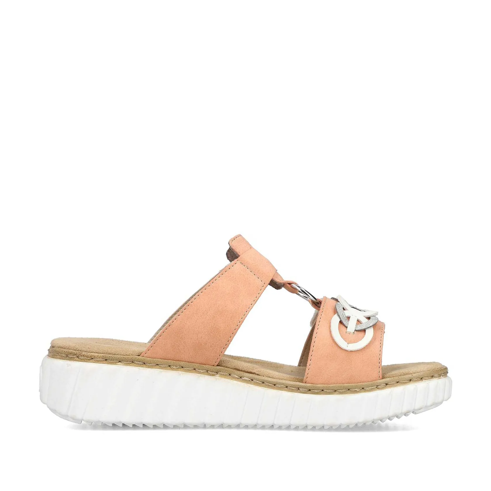 Rieker Colorful Styles-Women'S Mules Peach