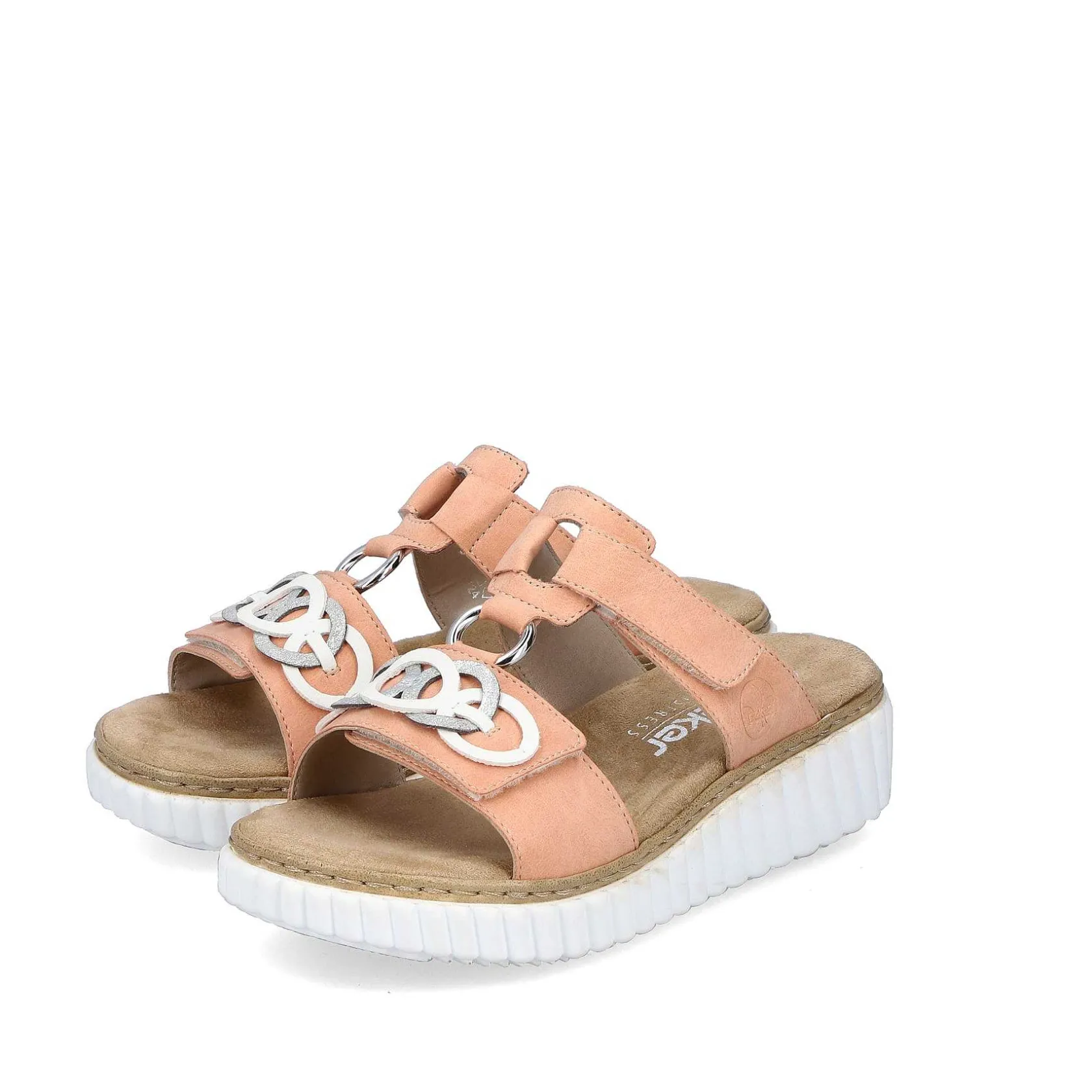 Rieker Colorful Styles-Women'S Mules Peach
