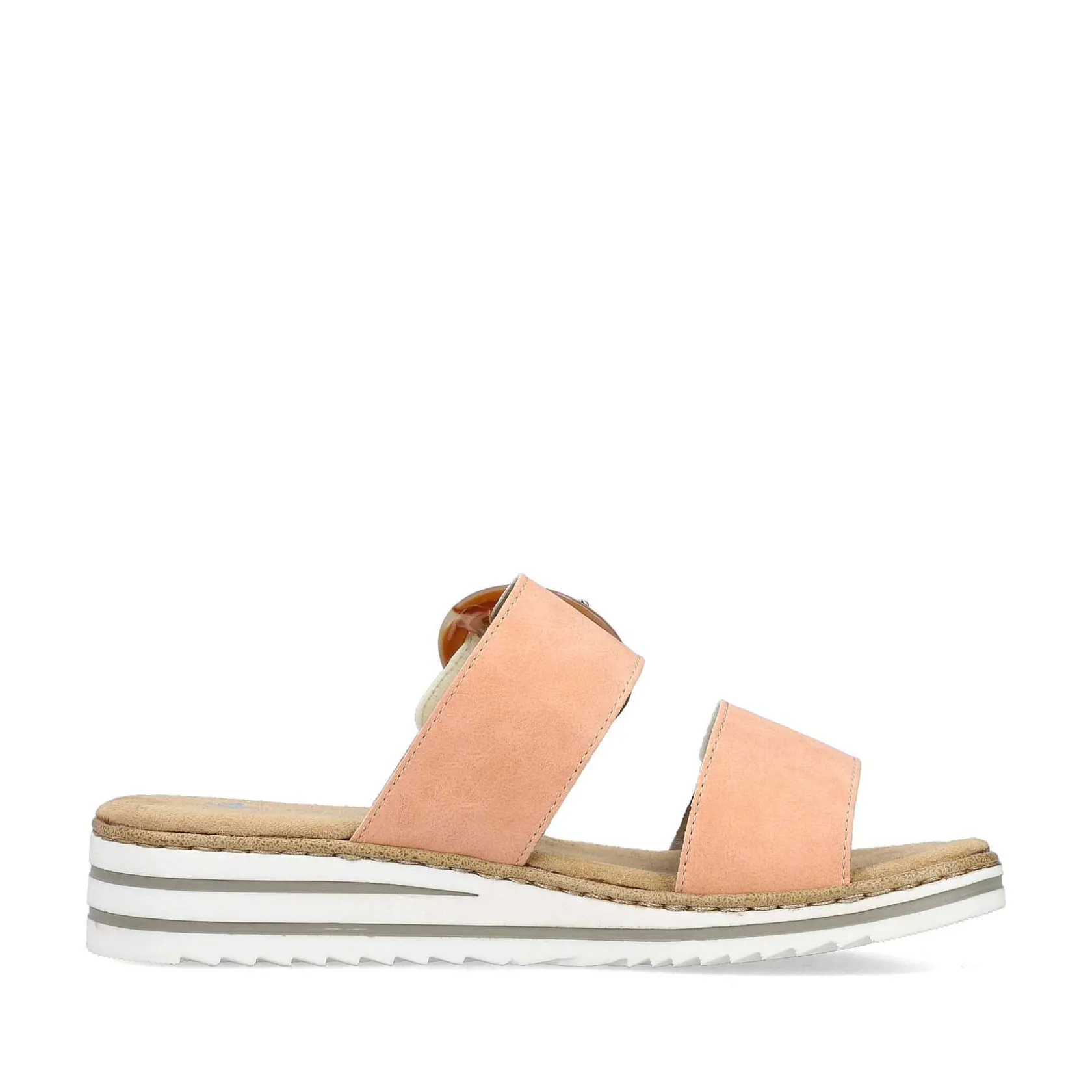 Rieker Colorful Styles-Women'S Mules Peach