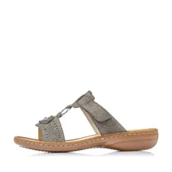 Rieker Mules & Slippers-Women'S Mules Platinum Gray