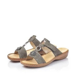Rieker Mules & Slippers-Women'S Mules Platinum Gray