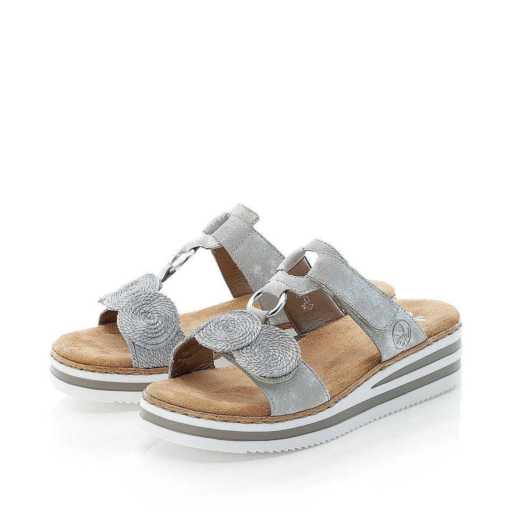 Rieker Mules & Slippers-Women'S Mules Silver Gray