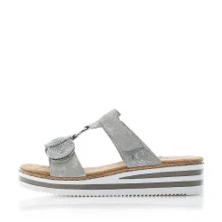 Rieker Mules & Slippers-Women'S Mules Silver Gray