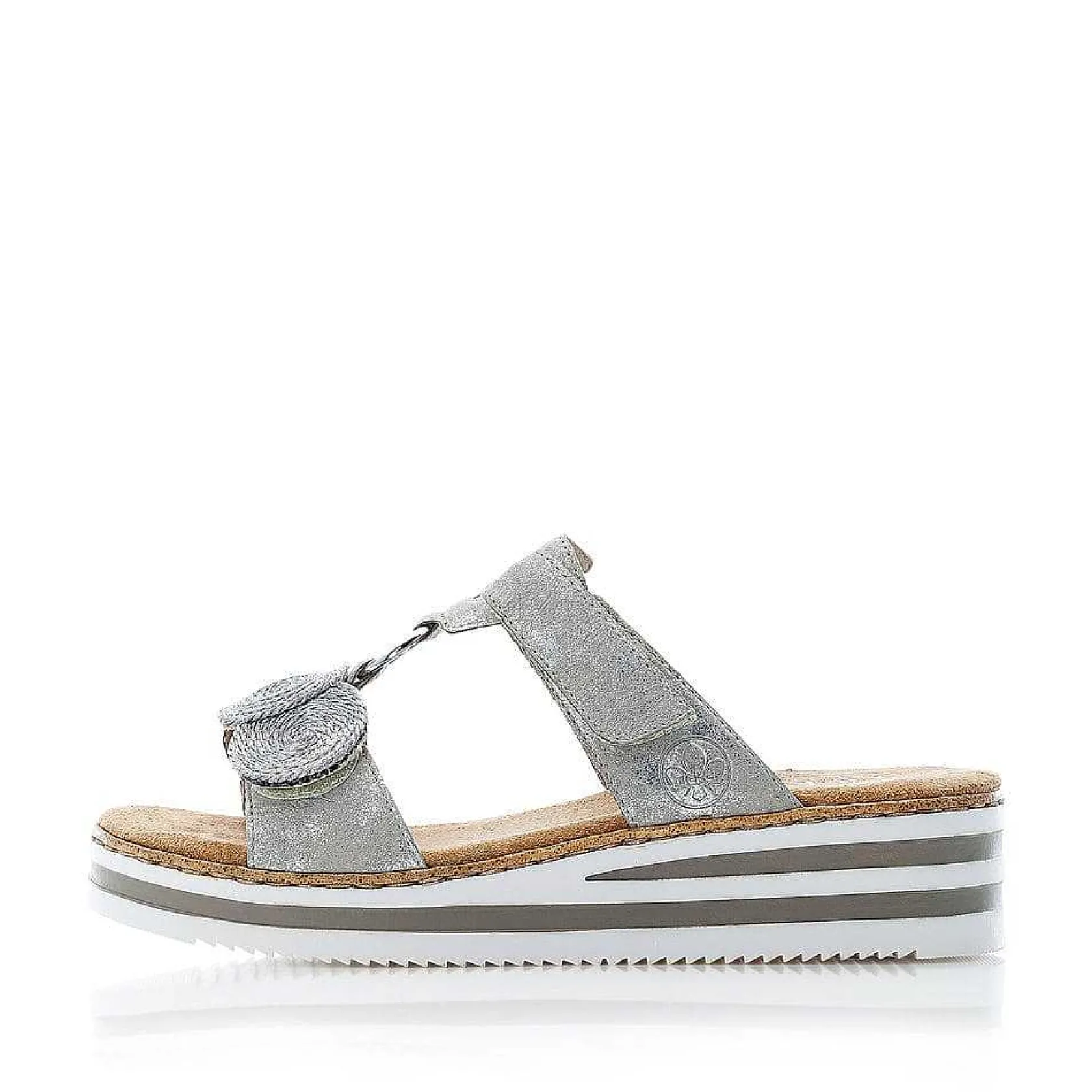 Rieker Mules & Slippers-Women'S Mules Silver Gray
