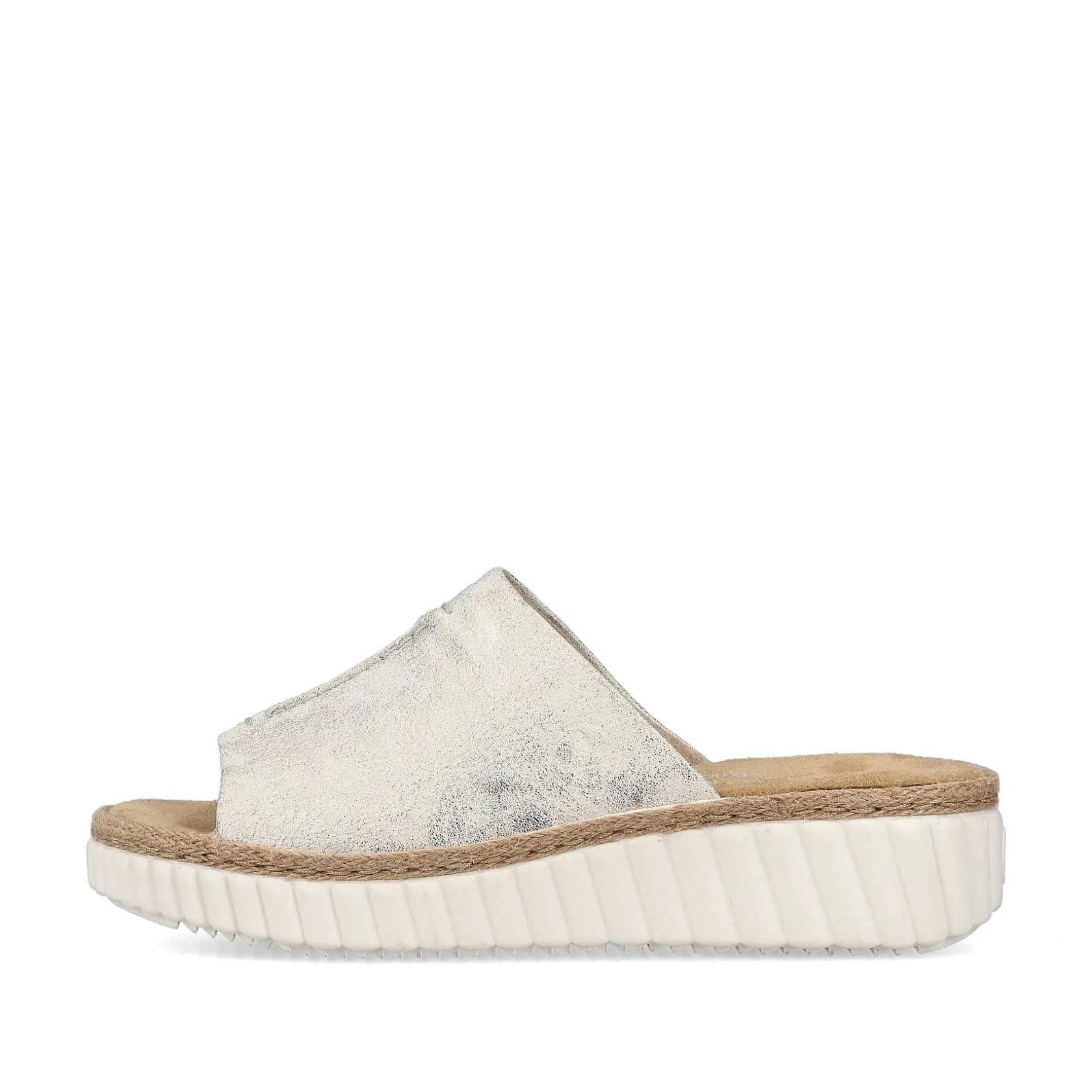 Rieker Mules & Slippers-Women'S Mules Silver-Platinum-Metallic