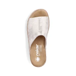 Rieker Mules & Slippers-Women'S Mules Silver-Platinum-Metallic