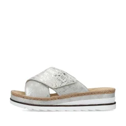 Rieker Mules & Slippers-Women'S Mules Silver Metallic