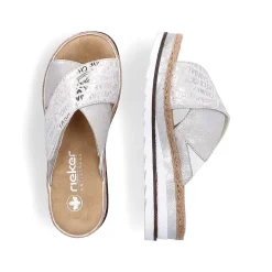 Rieker Mules & Slippers-Women'S Mules Silver Metallic
