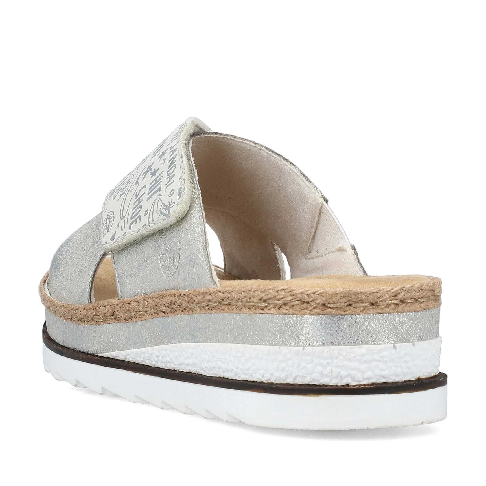 Rieker Mules & Slippers-Women'S Mules Silver Metallic