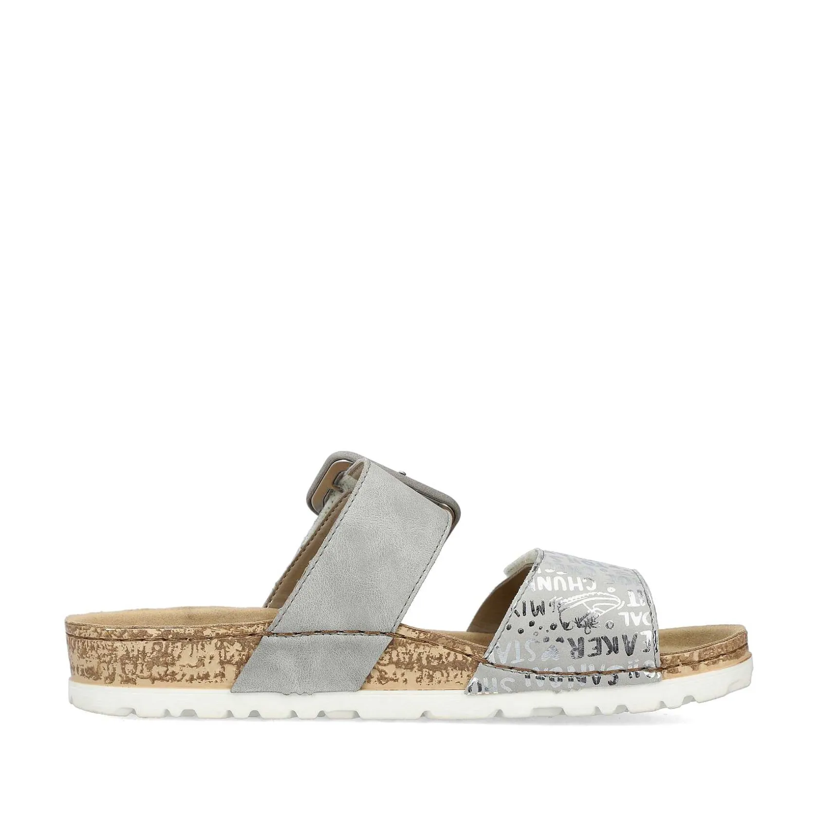Rieker Mules & Slippers-Women'S Mules Silver Gray