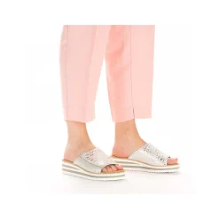 Rieker Mules & Slippers-Women'S Mules Silver Metallic