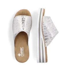 Rieker Mules & Slippers-Women'S Mules Silver Metallic