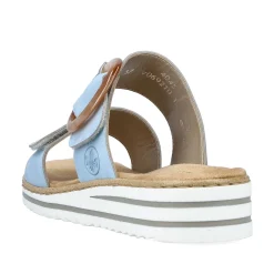 Rieker Colorful Styles-Women'S Mules Sky Blue
