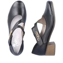 Rieker Business Shoes-Women'S Pumps Asphalt Black