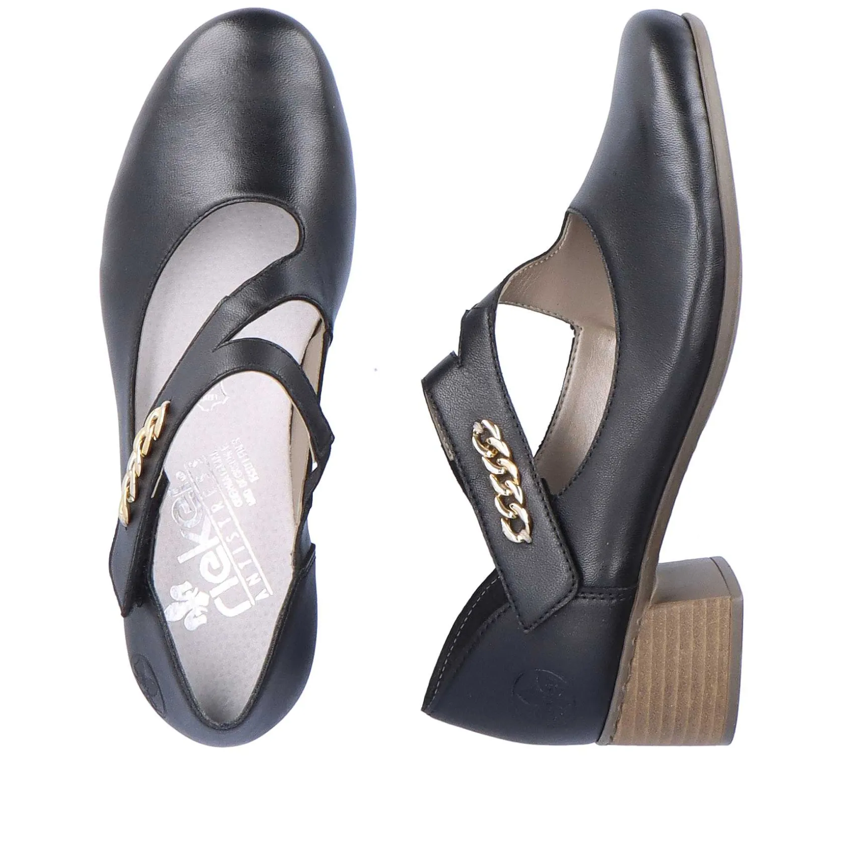 Rieker Business Shoes-Women'S Pumps Asphalt Black