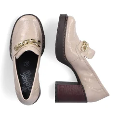 Rieker Heeled Shoes-Women'S Pumps Cream Beige-Black