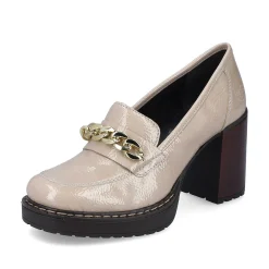 Rieker Heeled Shoes-Women'S Pumps Cream Beige-Black