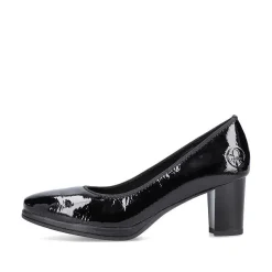 Rieker Business Shoes-Women'S Pumps Glossy Black