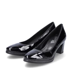 Rieker Business Shoes-Women'S Pumps Glossy Black