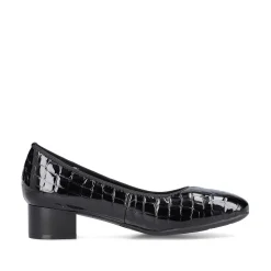 Rieker Business Shoes-Women'S Pumps Glossy Black