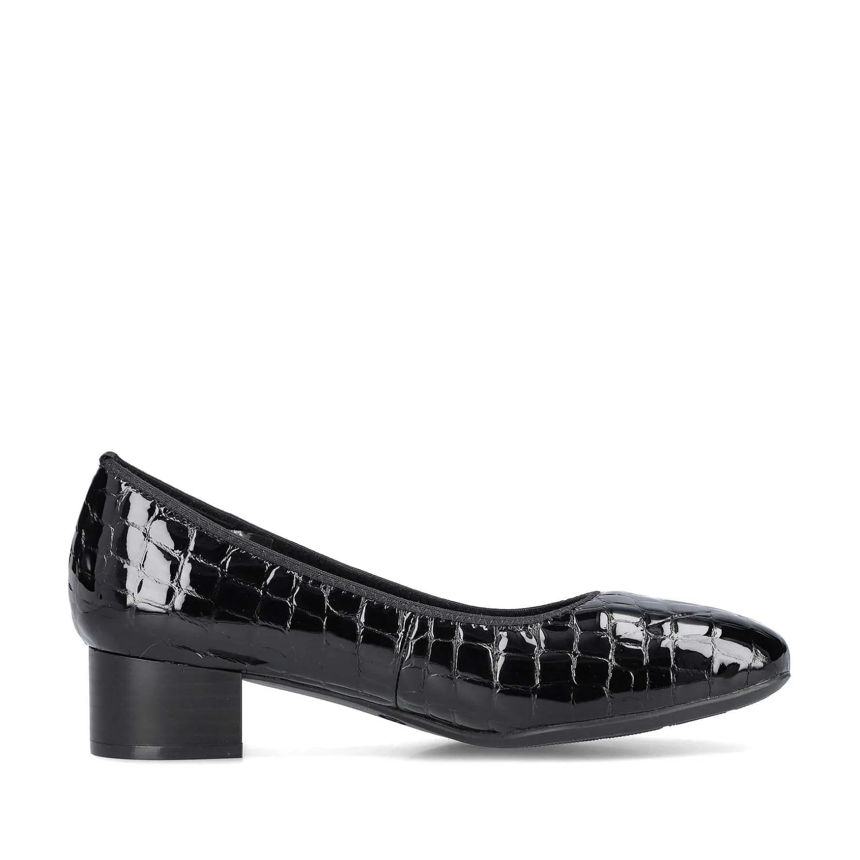 Rieker Business Shoes-Women'S Pumps Glossy Black