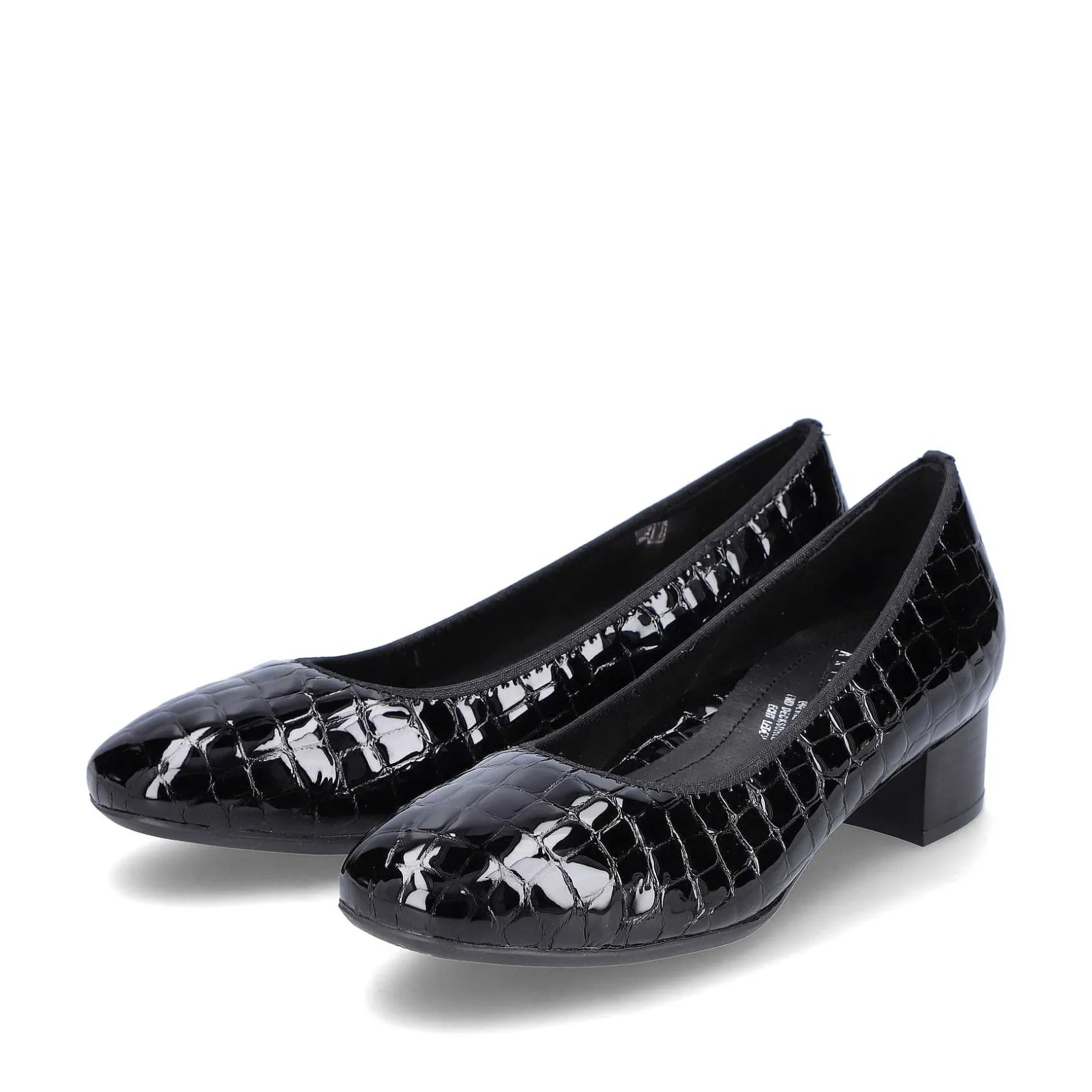 Rieker Business Shoes-Women'S Pumps Glossy Black