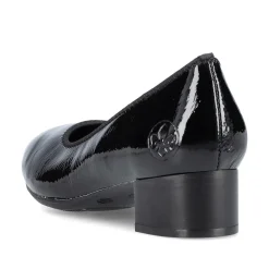 Rieker Business Shoes-Women'S Pumps Glossy Black
