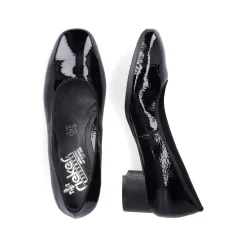 Rieker Business Shoes-Women'S Pumps Glossy Black