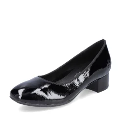 Rieker Business Shoes-Women'S Pumps Glossy Black