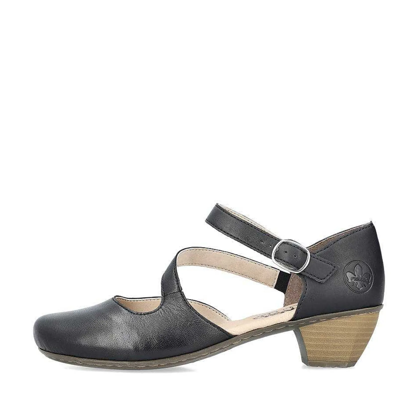 Rieker Business Shoes-Women'S Pumps Glossy Black