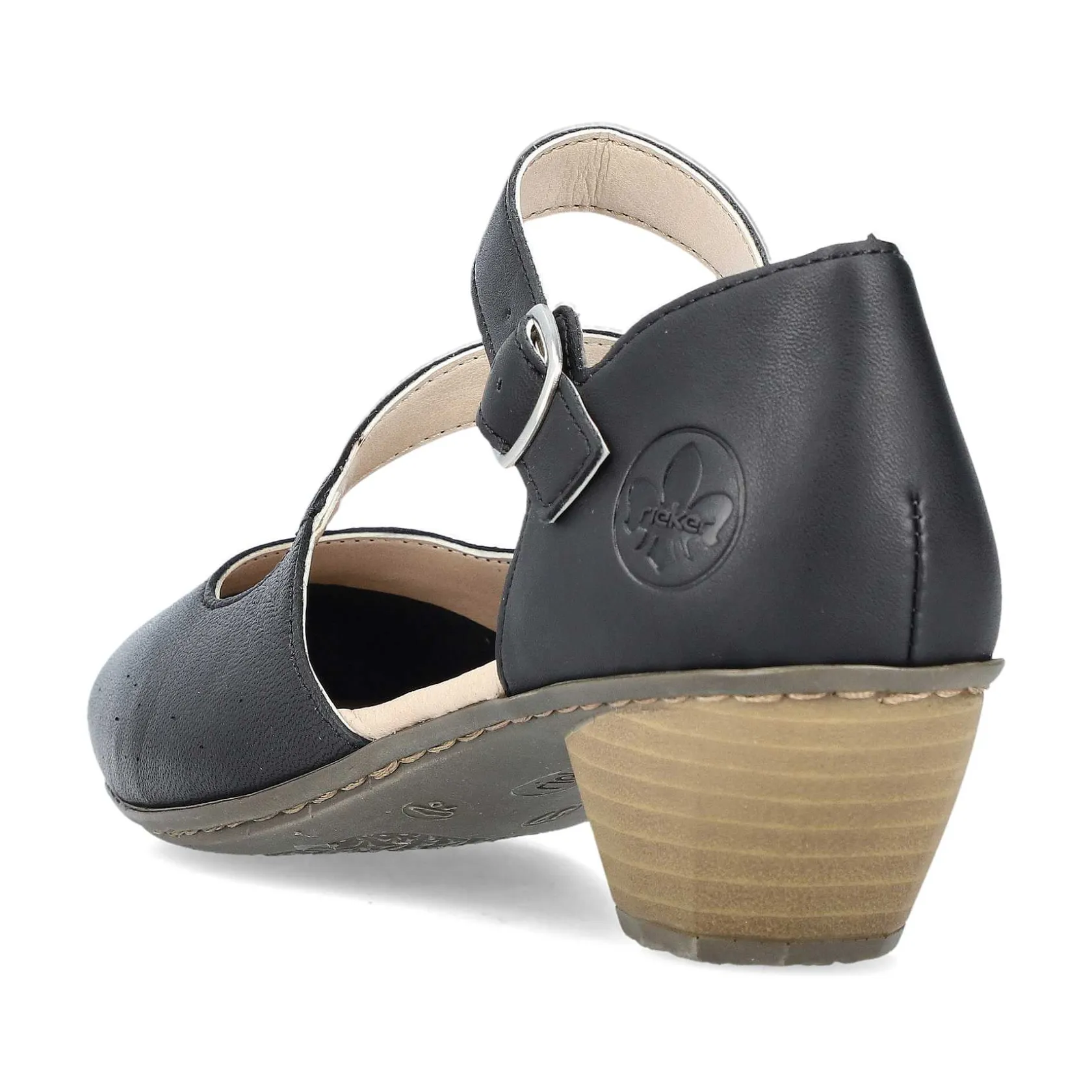 Rieker Business Shoes-Women'S Pumps Glossy Black