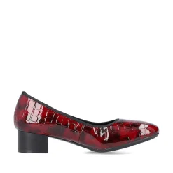 Rieker Business Shoes-Women'S Pumps Metallic Red