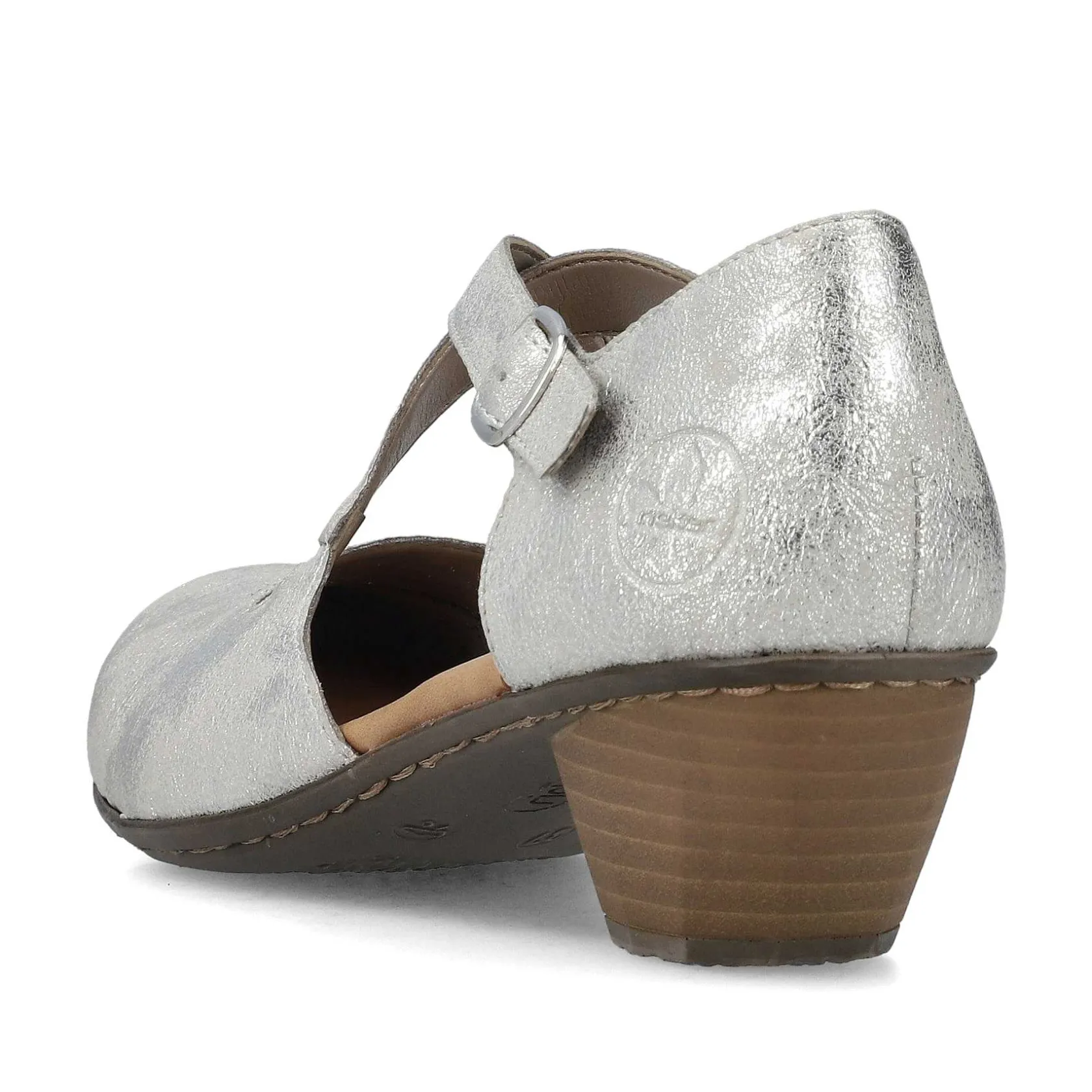 Rieker Business Shoes-Women'S Pumps Silver-Platinum
