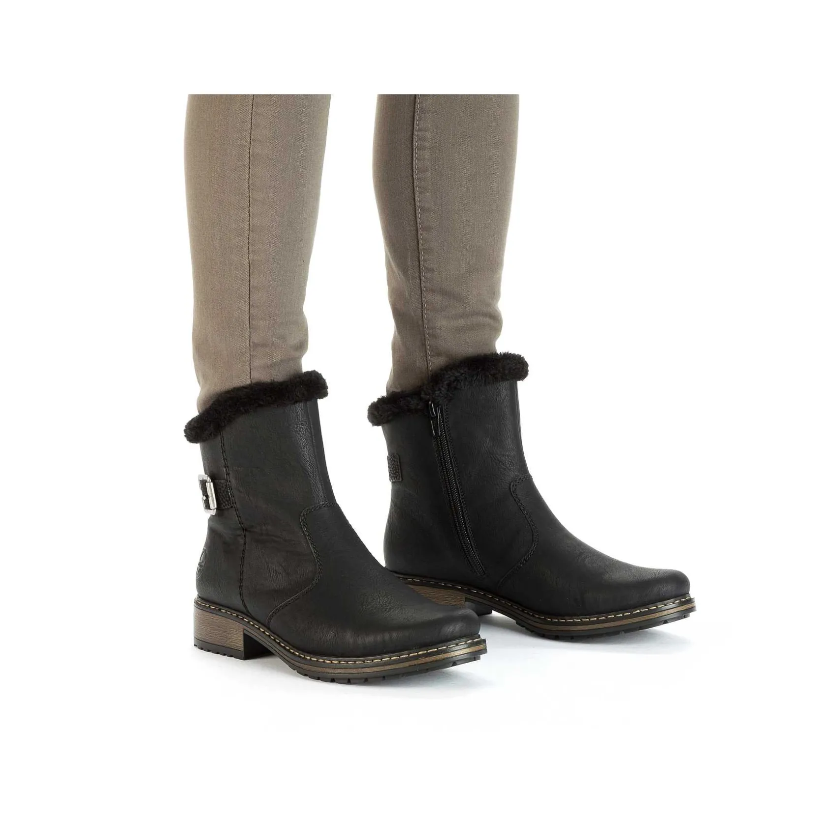 Rieker Ankle Boots & Boots-Women'S Short Boots Jet Black