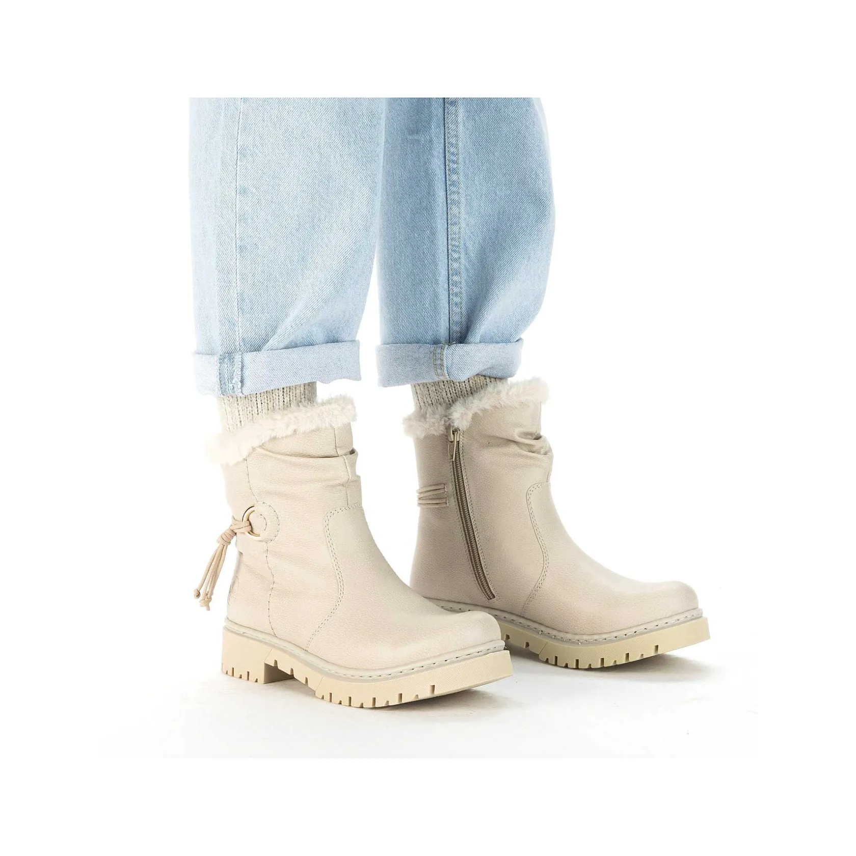 Rieker Ankle Boots & Boots-Women'S Short Boots Light Beige