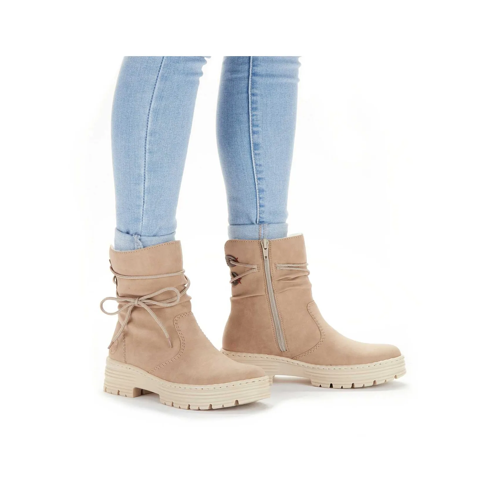 Rieker Ankle Boots & Boots-Women'S Short Boots Cream Beige