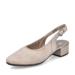 Rieker Heeled Shoes-Women'S Slingback Pumps Champagne