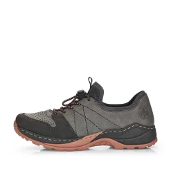 Rieker Low Shoes & Slippers-Women'S Slippers Asphalt Gray