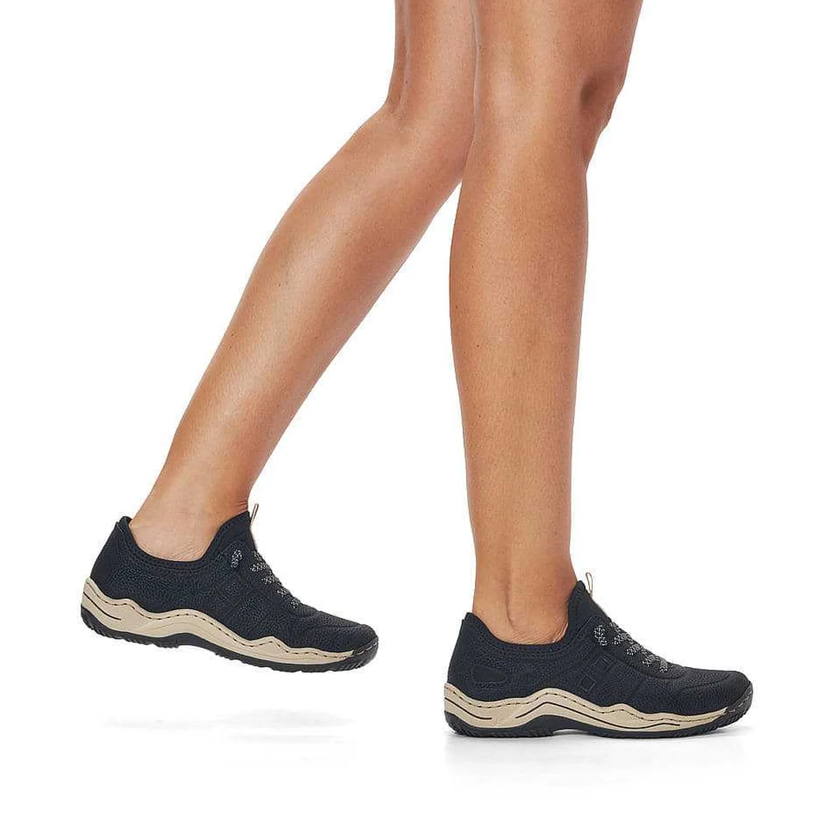 Rieker Low Shoes & Slippers-Women'S Slippers Asphalt Black