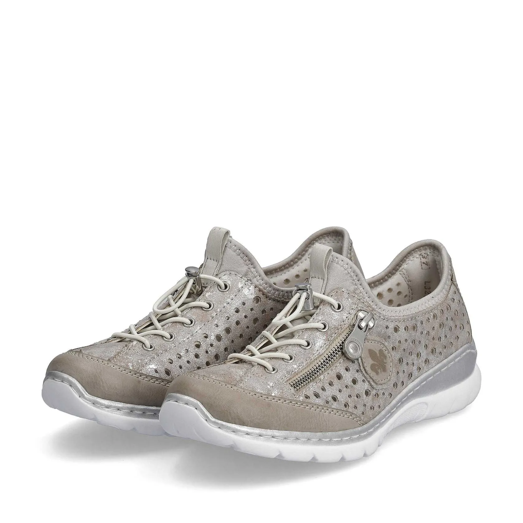 Rieker Low Shoes & Slippers-Women'S Slippers Beige Metallic